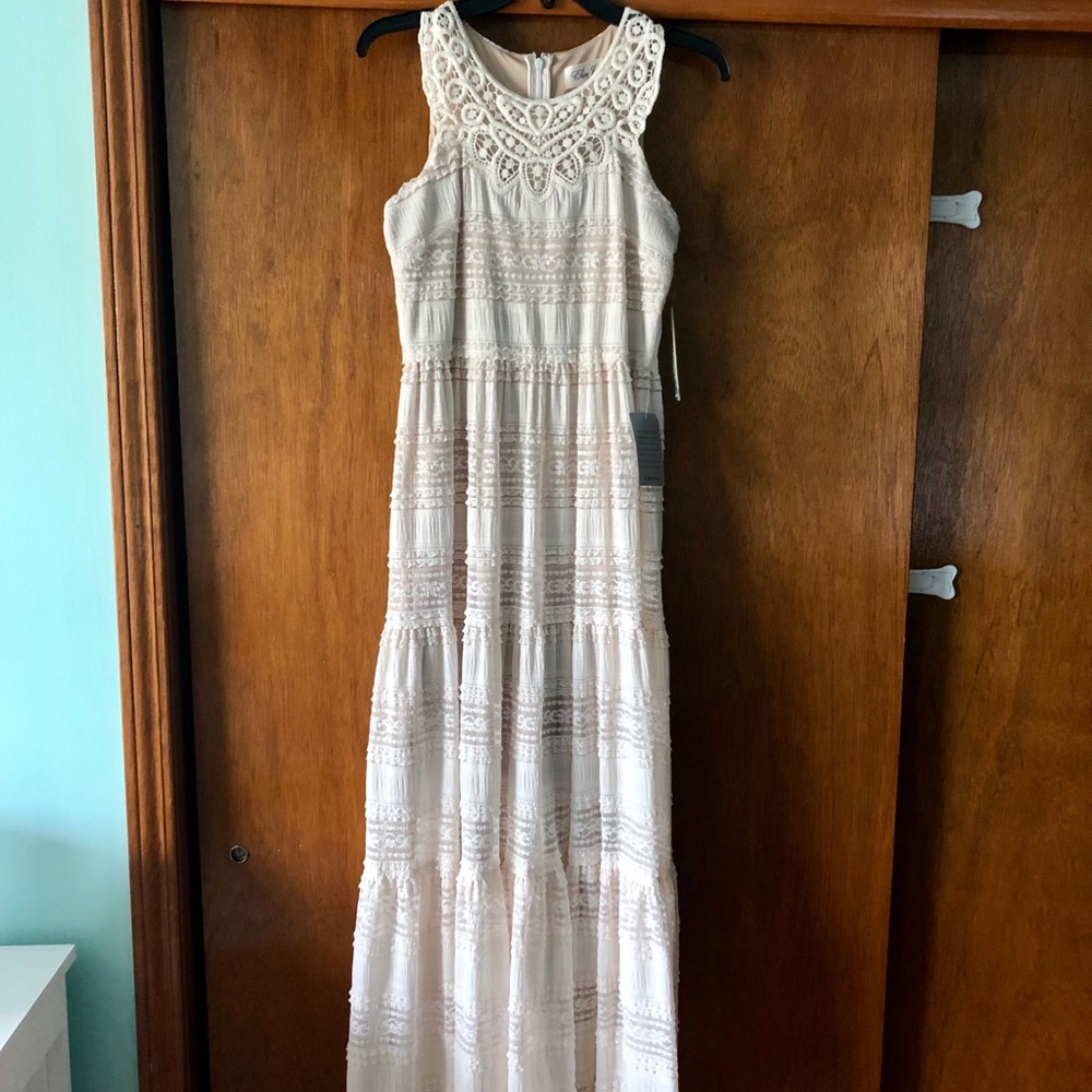 Eliza J Lace Maxi Dress